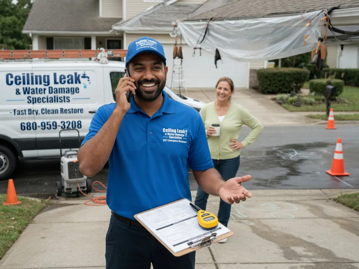 Ceiling Leak Cleanup South West City, MO FAQs